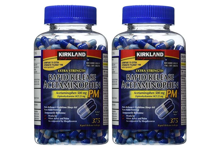 Kirkland Extra Strength Rapid Release Acetaminophen 500mg là thực phẩm chức năng cải thiện đau đầu rất tốt